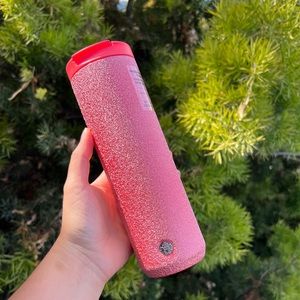 New Starbucks insulated coral pink glitter tumbler